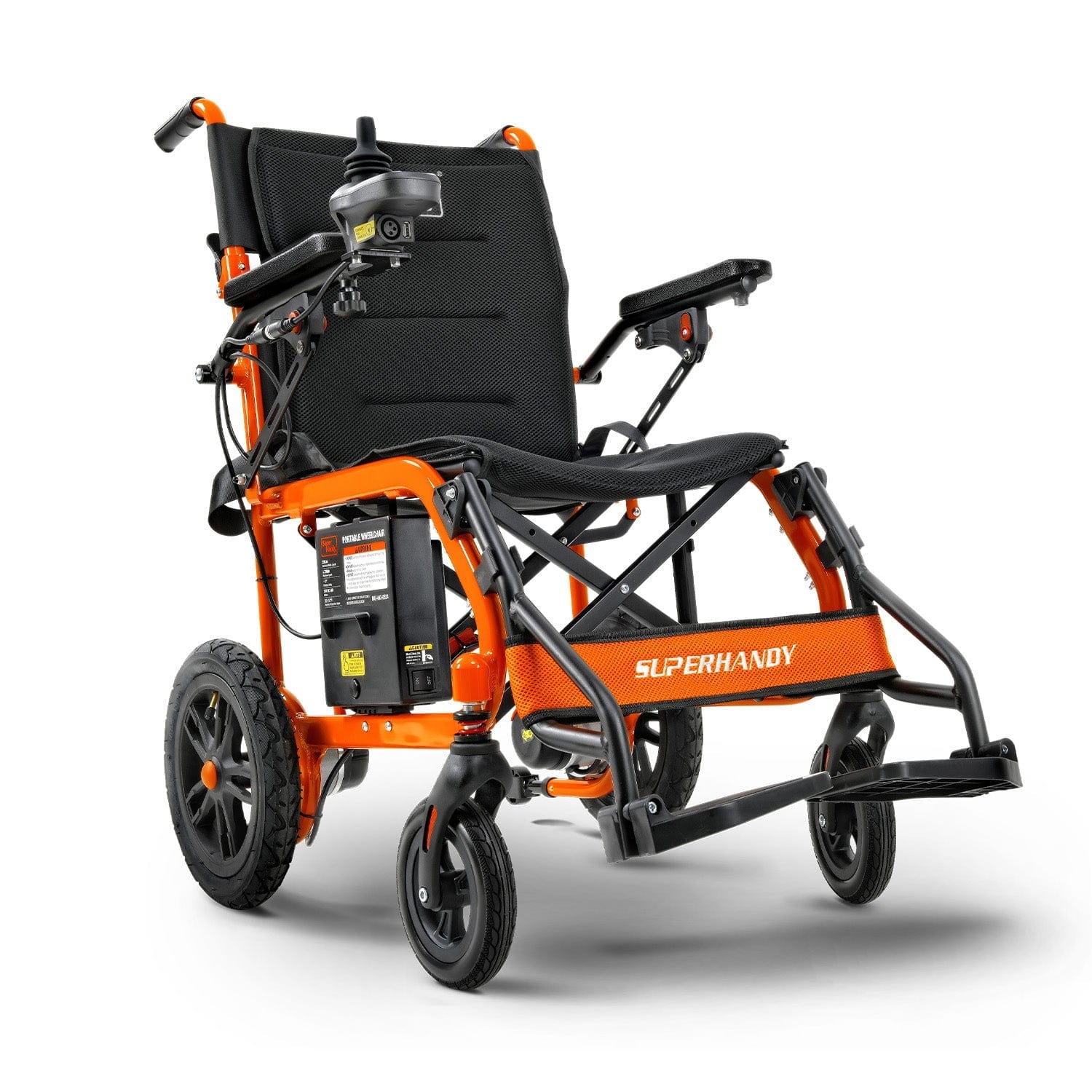 SuperHandy GoRide Electric Wheelchair - 24V 6Ah Battery, 220Lbs Max Weight GUT155