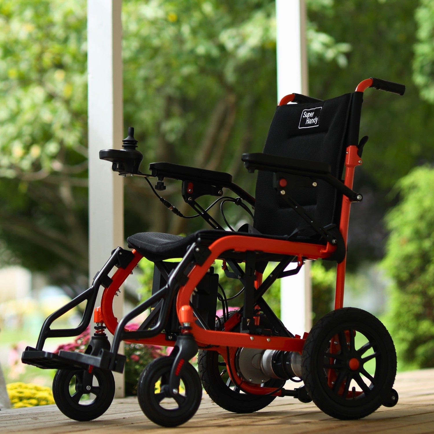 SuperHandy GoRide Electric Wheelchair - 24V 6Ah Battery, 220Lbs Max Weight GUT155